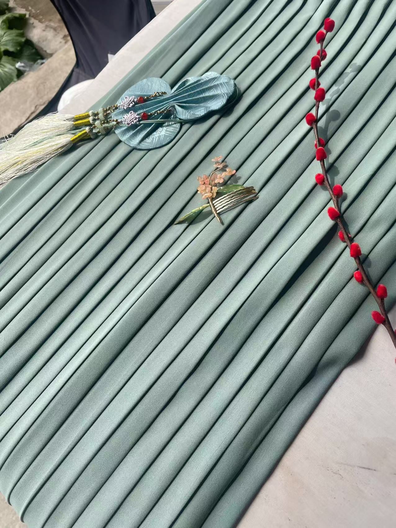 Mashu 麻薯 Mochi Song Dynasty Custom Multi Colored Baidiequn Hundred Pleat Skirt - Image 11