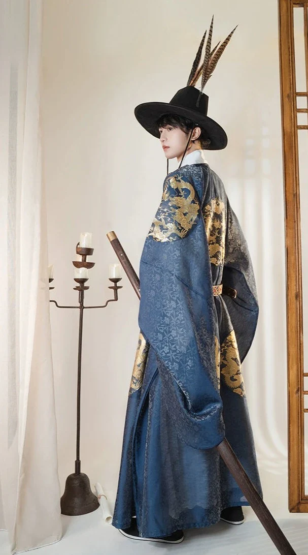 Ming Jing 明镜 Mirror of Ming Dynasty Men's & Unisex Dragon Yuanlingpao Robe - Image 4