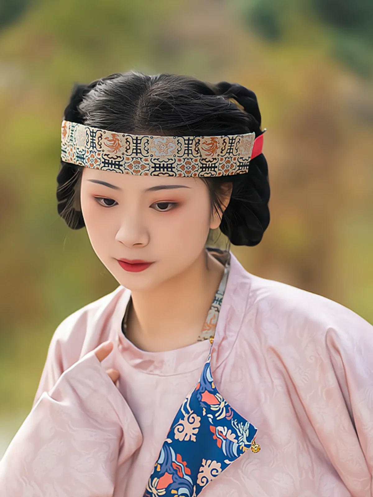 Mo'e 抹额 Tang Brocade Headband - Image 5