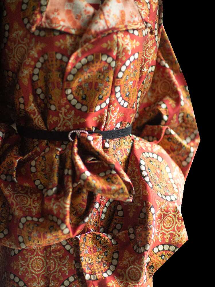Mogao 莫高 Tang Dynasty Unisex Mandala Brocade Yuanlingpao Robe - Image 13
