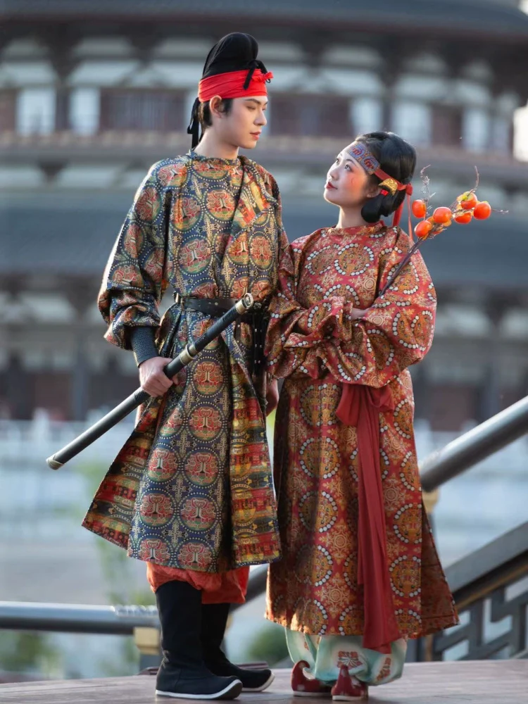 Mogao 莫高 Tang Dynasty Unisex Mandala Brocade Yuanlingpao Robe - Image 2