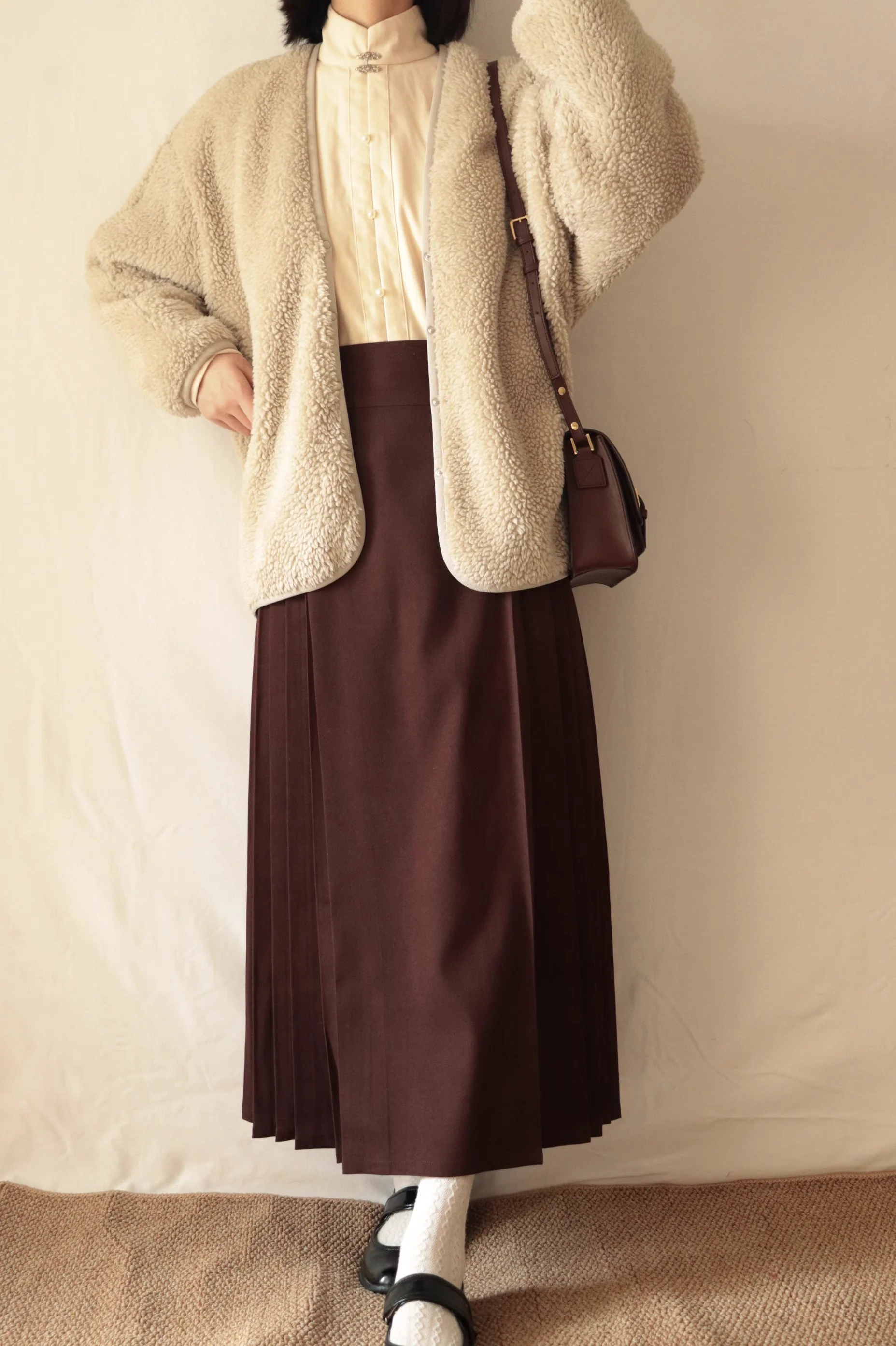 Moka 摩卡 Mocha Daily Buttoned Modernized Mamian Skirt - Image 6