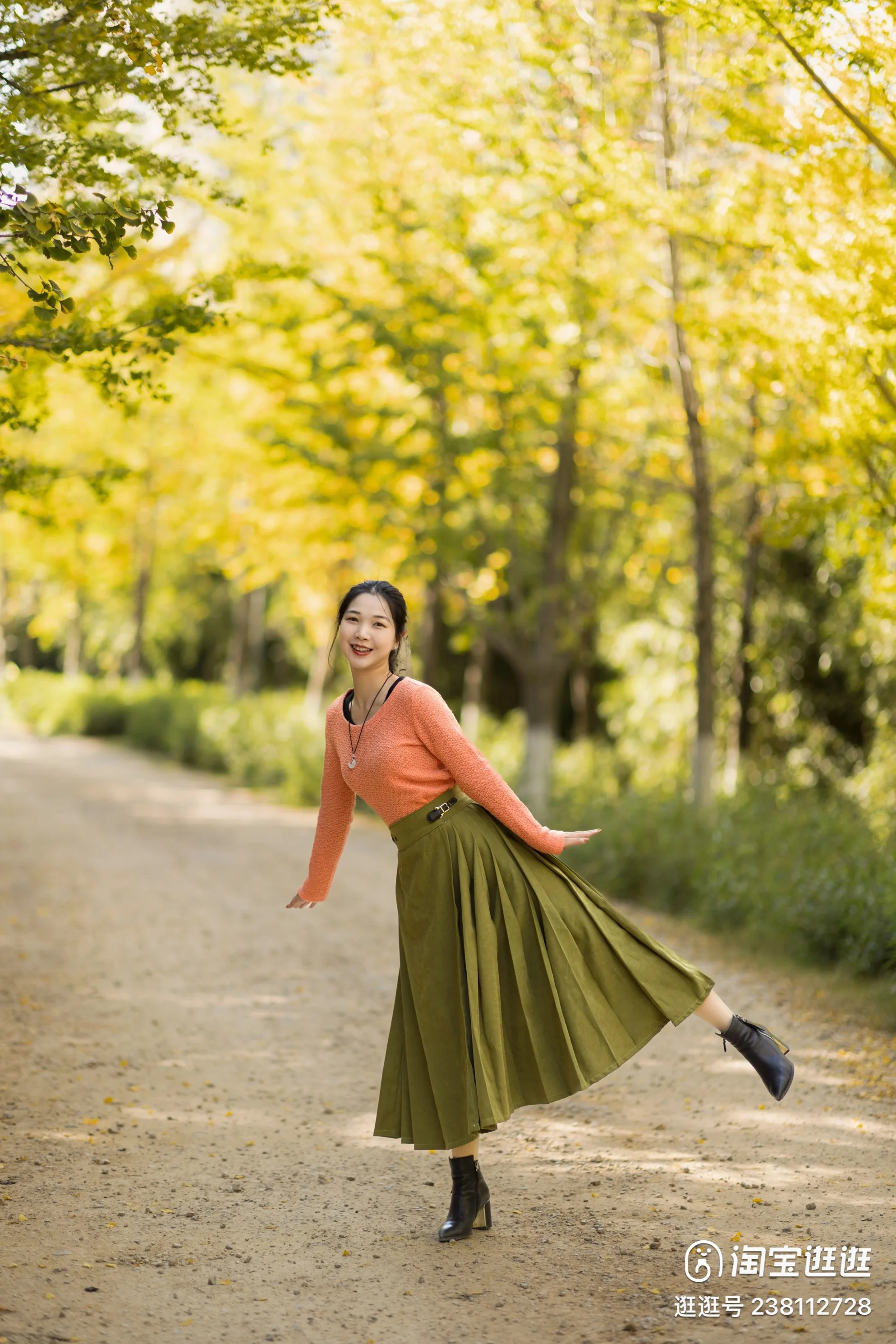 Momao Xiewen 磨毛斜纹 Brushed Twill Pocket Adjustable Modernized Mamian Skirt - Image 3