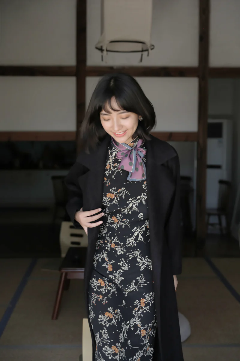 Mu Feng 沐风 Pure Wind 1930s Inspired Wool Blend A-line Trench Coat - Image 14