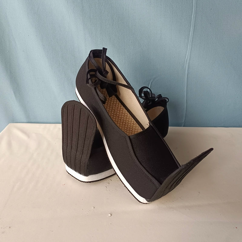 Mu Tan 木炭 Charcoal Song Ming Men's Qiaotou Raised Head Square Shoes - Image 2