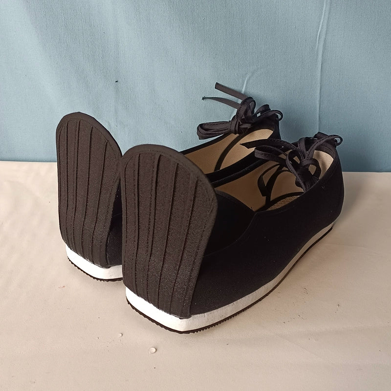 Mu Tan 木炭 Charcoal Song Ming Men's Qiaotou Raised Head Square Shoes - Image 3