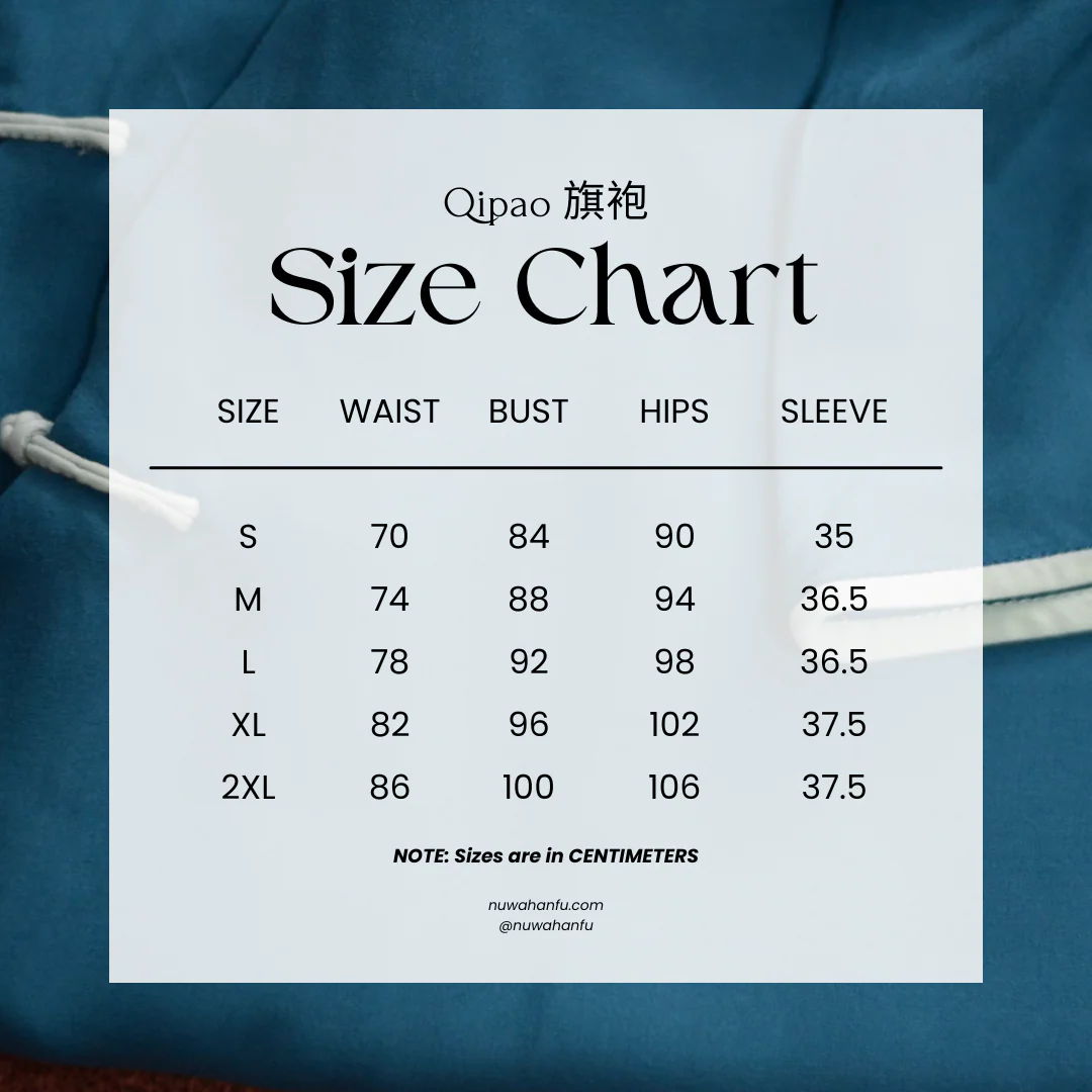 Mulan Xiang 木兰香 Magnolia Late 20s Bell Sleeve Contrast Trim Qipao - Image 9