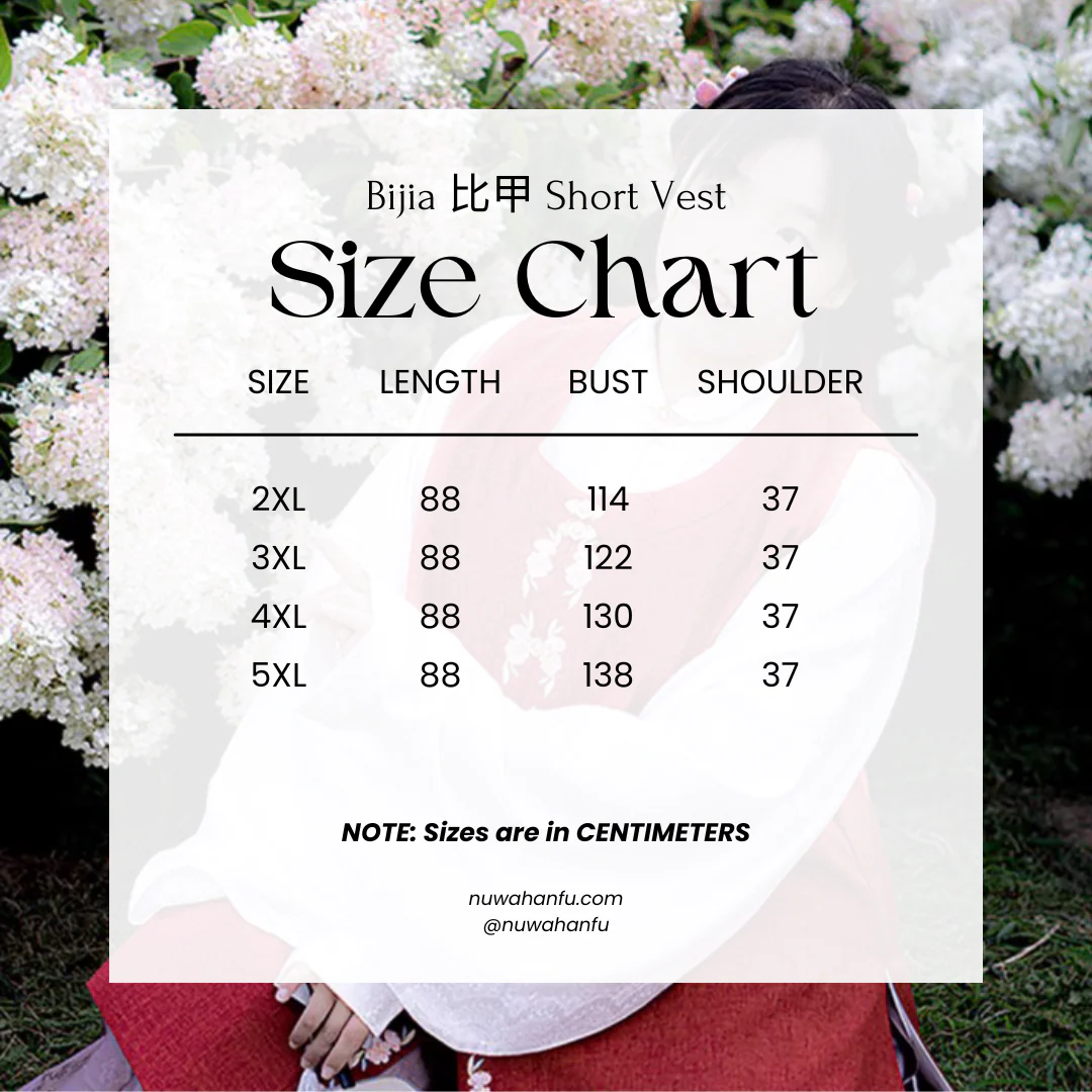 Mulu 母鹿 Doe Ming Dynasty Plus Size Round Collar Embroidered Daily Bijia Vest - Image 7