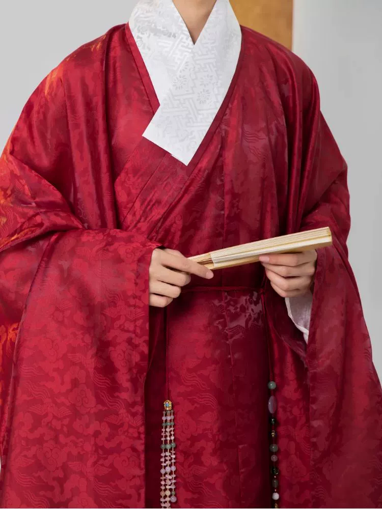Mun Chun 暮春 Late Spring Ming Dynasty Daopao Men & Unisex Robe - Image 3