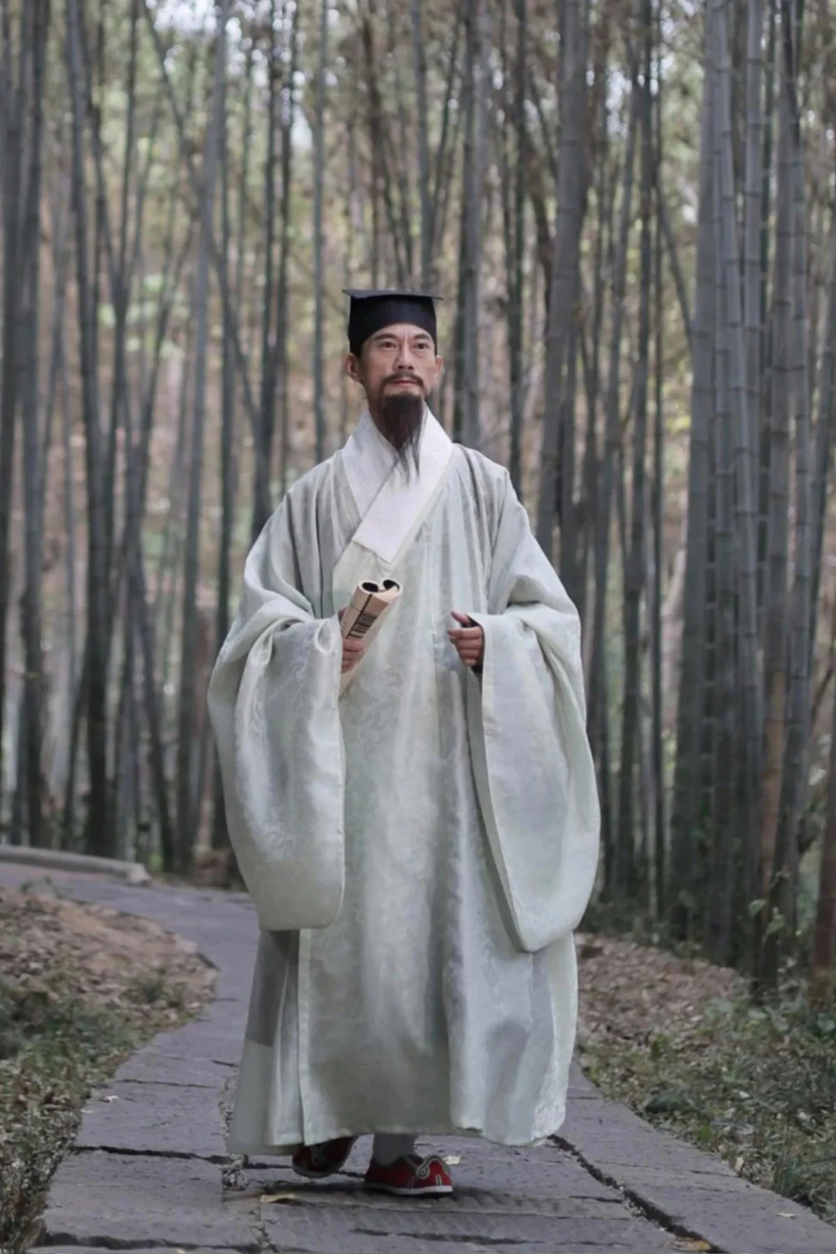 Mun Chun 暮春 Late Spring Ming Dynasty Daopao Men & Unisex Robe - Image 7