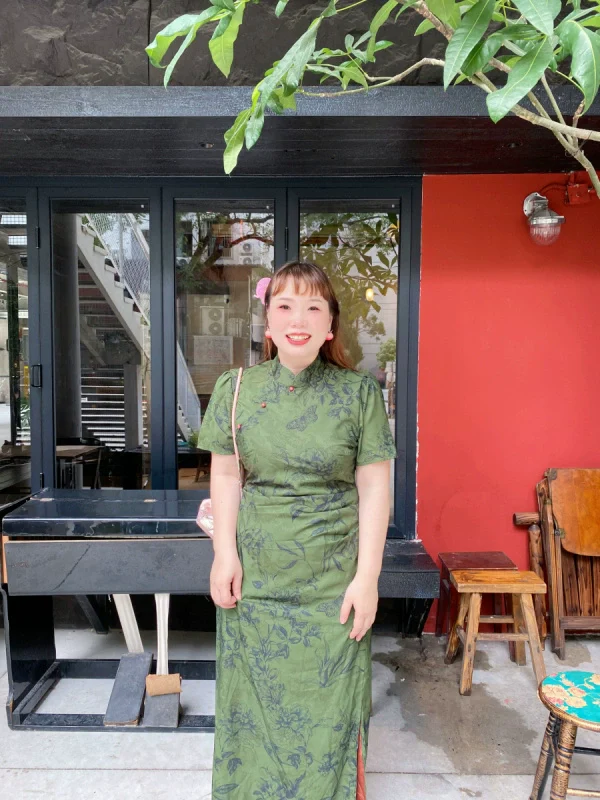 Na Yao 娜瑶 New Chinese Style Floral Plus Size Qipao - Image 7