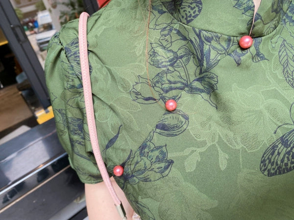Na Yao 娜瑶 New Chinese Style Floral Plus Size Qipao - Image 9