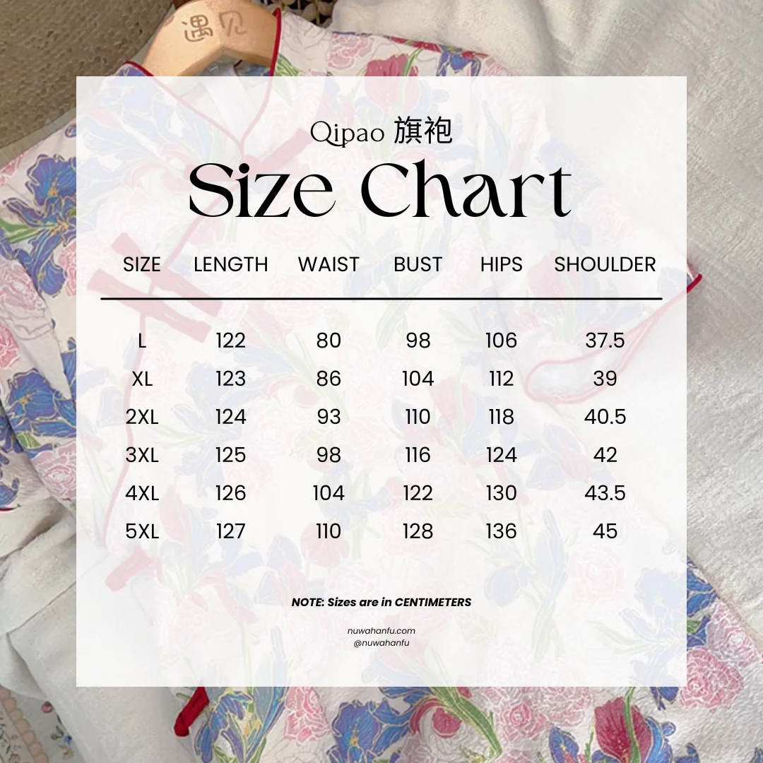 Nainai 奶奶 Grandma's Vintage Inspired Floral Short Sleeve Qipao - Image 10
