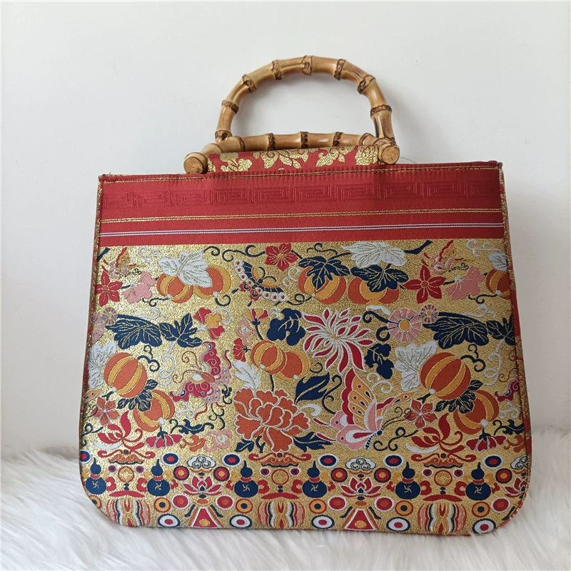 Nan Gua 南瓜 Pumpkin Bamboo Purse - Image 4