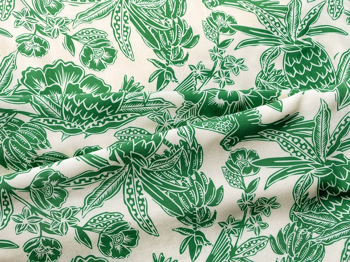 Nan Yang 南洋 Southern Borders 1950s Jungle Print Cap Sleeve Daily Qipao - Image 11