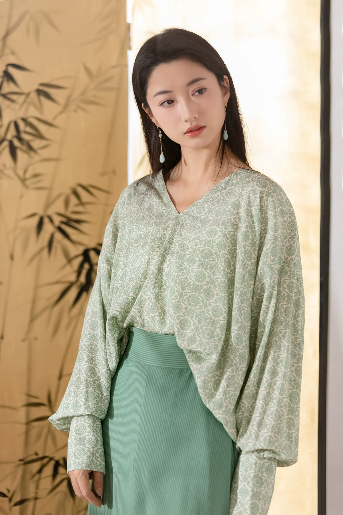 Ningbi 凝碧 Modernized Song Dynasty Feijixiu Sanjianqun Ruqun Set - Image 9
