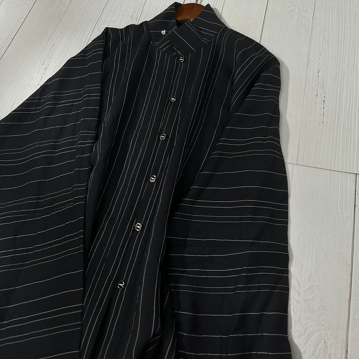 Old Wine 古酒 Modernized Ming Dynasty Men's Liling Duijin Shan Daily Standing Collar Top - Image 11