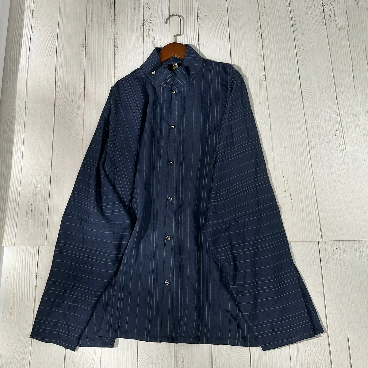 Old Wine 古酒 Modernized Ming Dynasty Men's Liling Duijin Shan Daily Standing Collar Top - Image 12