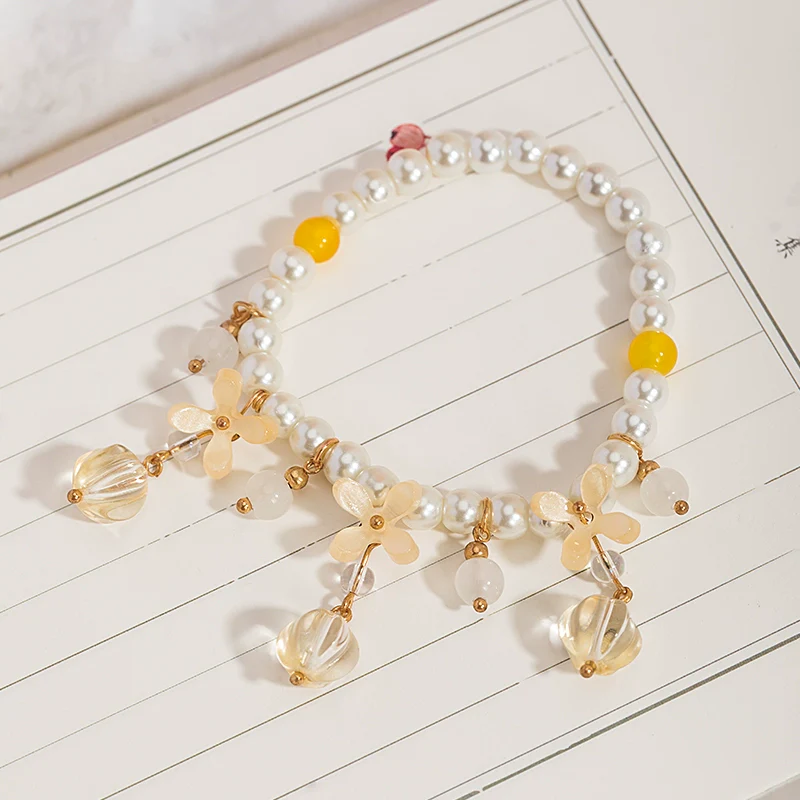 Osmanthus Sweet Wine 桂花甜酒 Necklace Bracelet Jewelry Set - Image 4