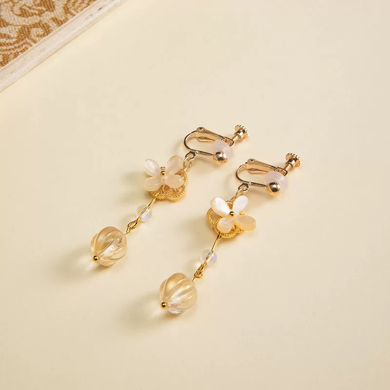 Osmanthus Sweet Wine 桂花甜酒 Necklace Bracelet Jewelry Set - Image 5