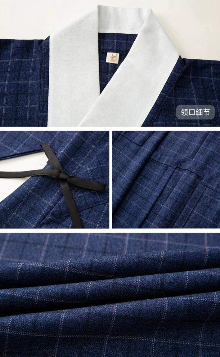 Out of Place 格格不入 Modernized Ming Dynasty Men's & Unisex Daopao Pifeng Set - Image 8
