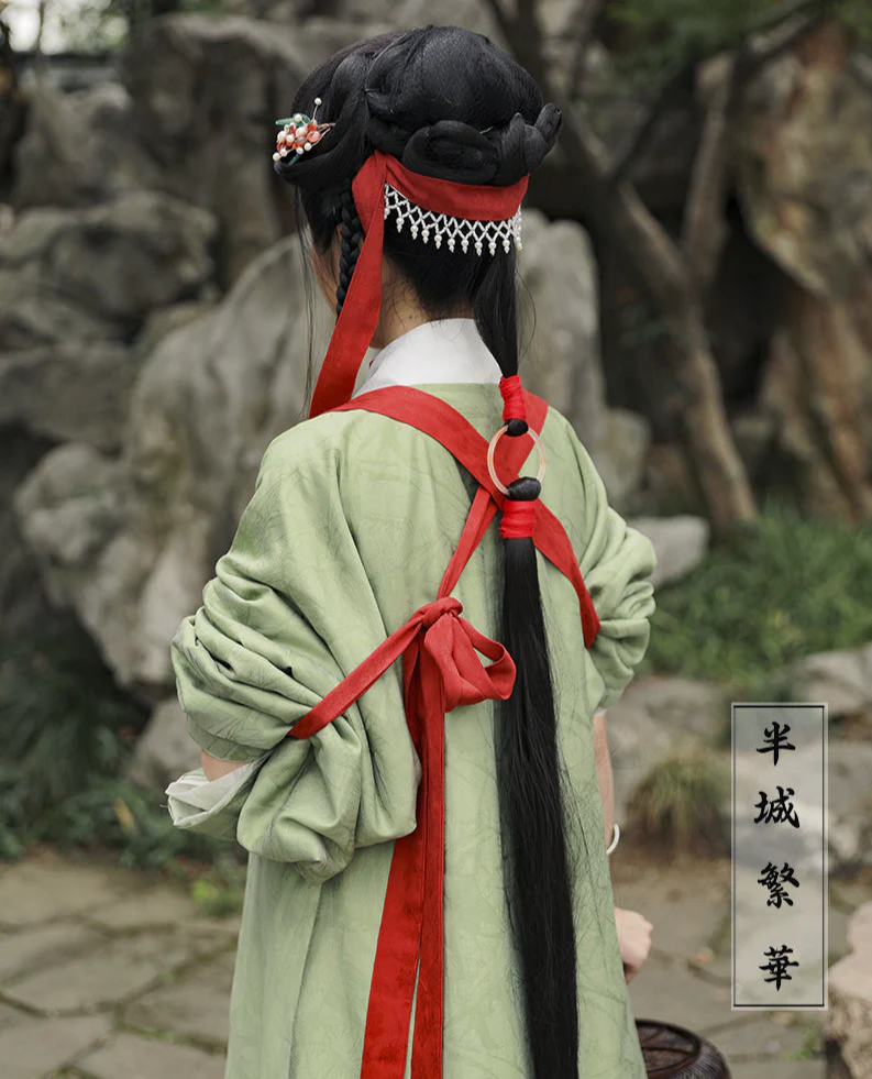 Pan Bó 襻膊 Traditional Hanfu Sleeve Ties - Image 2