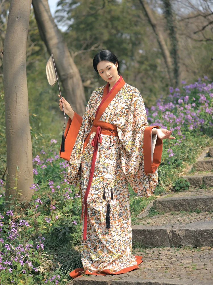 Pan Lóng 蟠龙 Coiled Dragon Warring States Mashan Tomb Restoration Unisex Zhiju Robe - Image 9