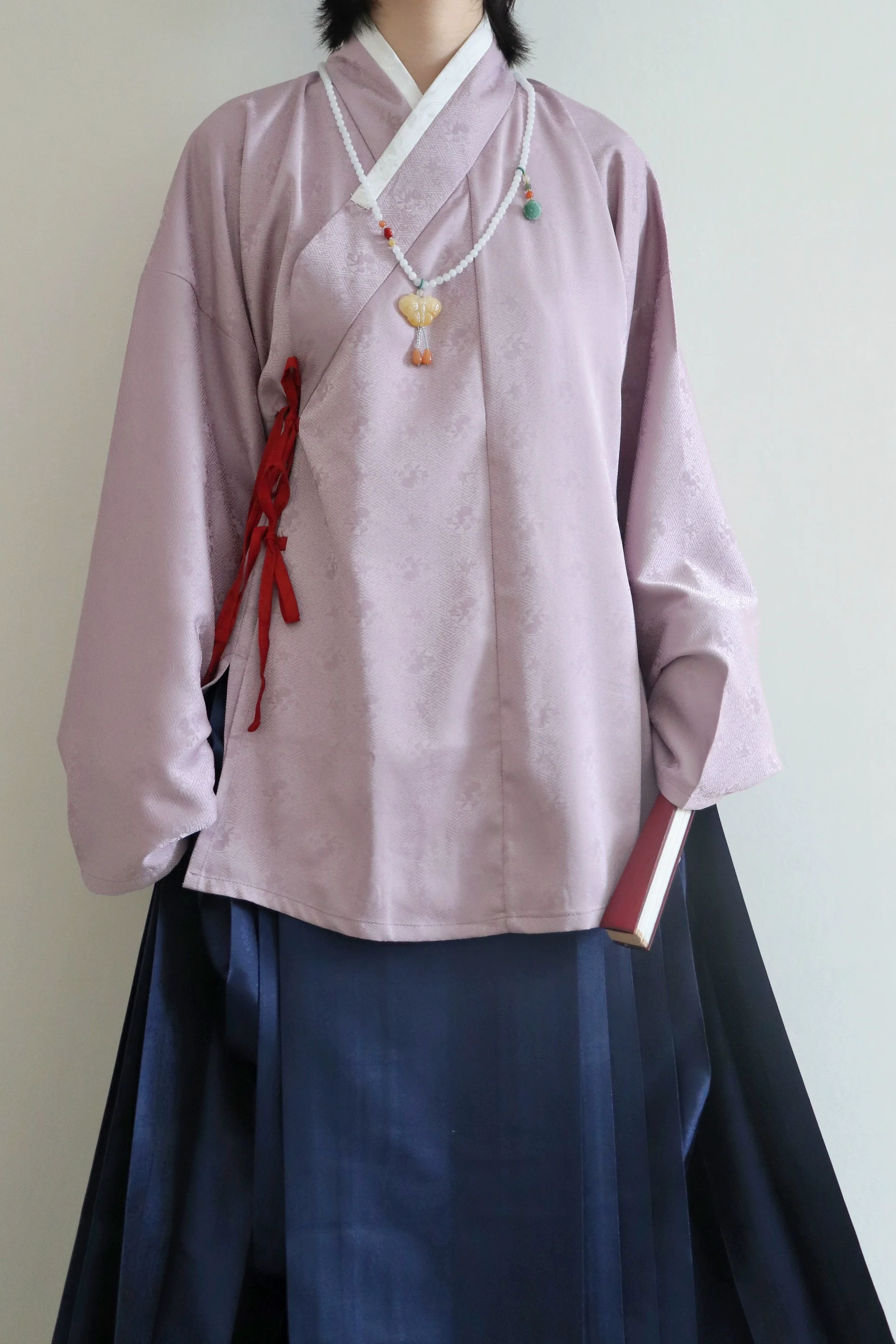 Pipa 琵琶 Lute Sleeve Middle Ming Dynasty Cross Collar Shirt - Image 14