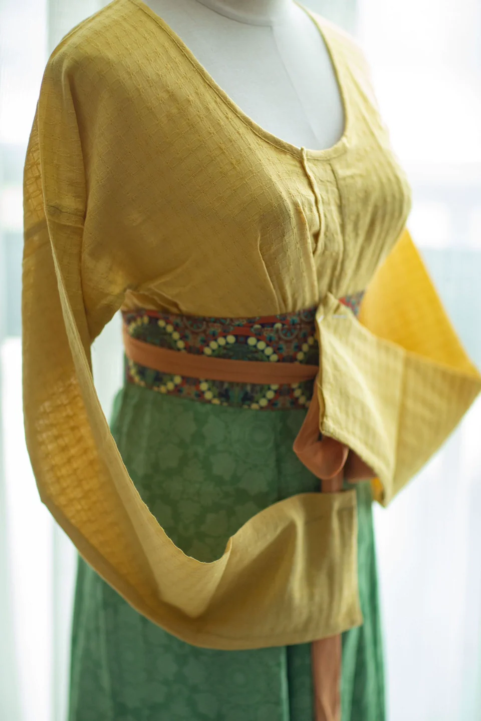 Jiang 姜 Ginger Tang Dynasty Various Pure Cotton Chuiling Shirt - Image 2