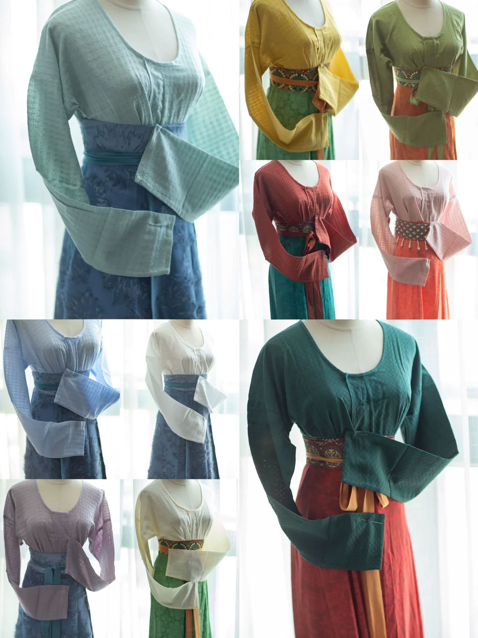 Jiang 姜 Ginger Tang Dynasty Various Pure Cotton Chuiling Shirt - Image 5