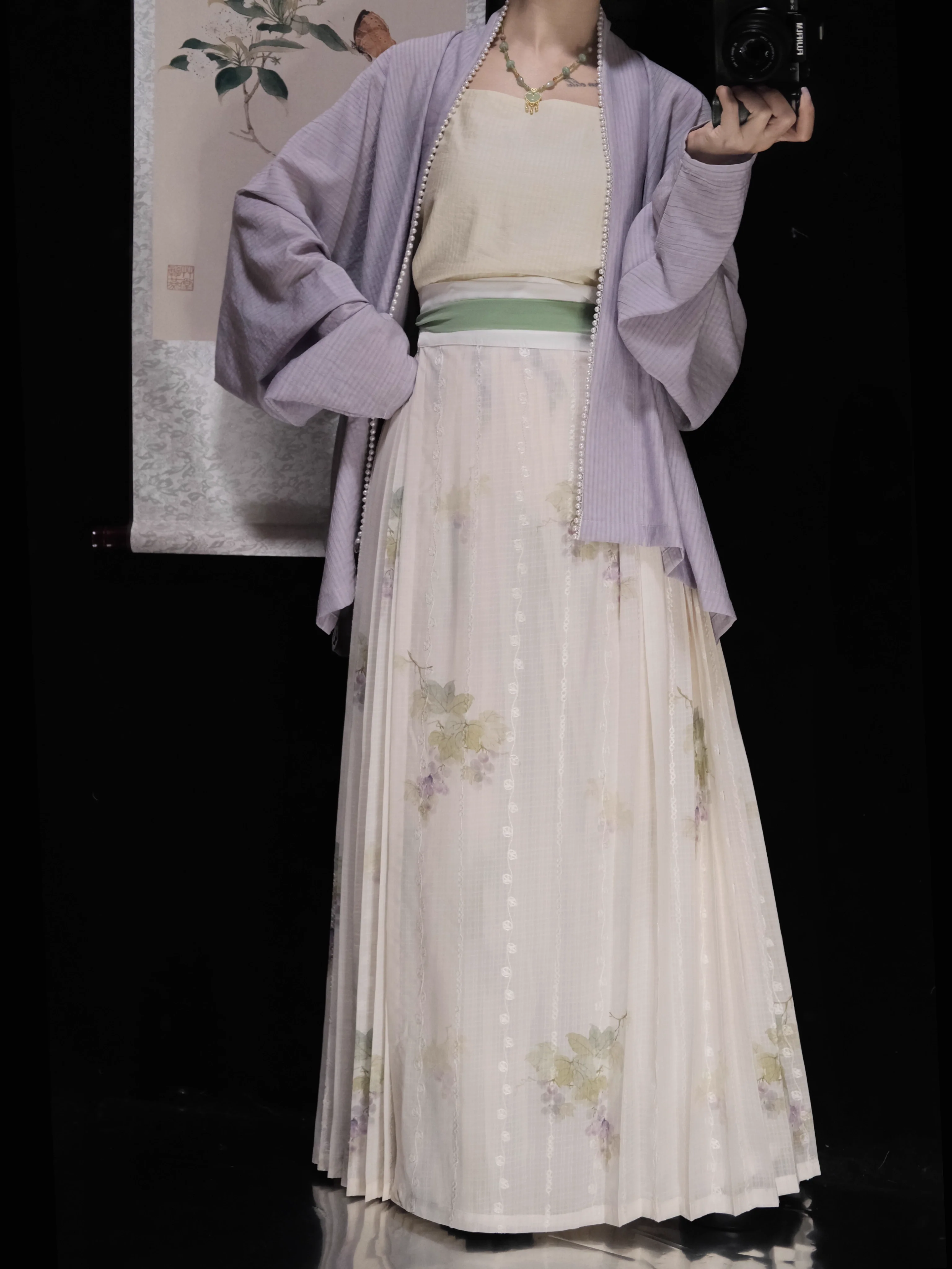 Pu Tao 葡萄 Grape Song Dynasty Various Baidiequn Skirts - Image 11