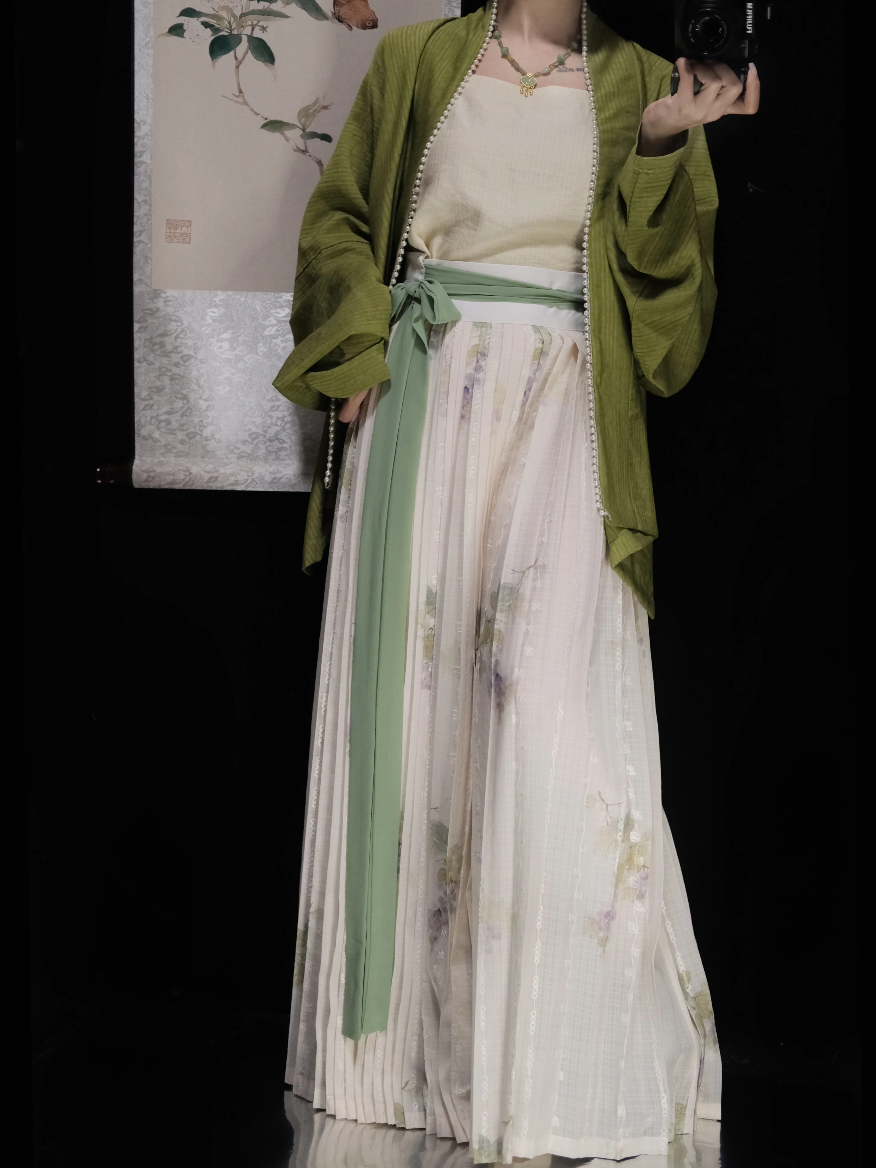 Pu Tao 葡萄 Grape Song Dynasty Various Baidiequn Skirts - Image 3