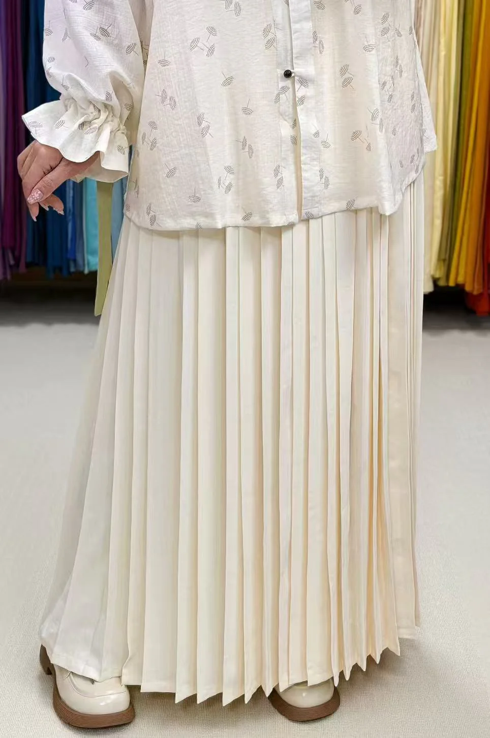 Putao Hudie 葡萄蝴蝶 Grapes & Butterflies Song Dynasty Summer Baidiequn Hundred Pleat Skirt - Image 10