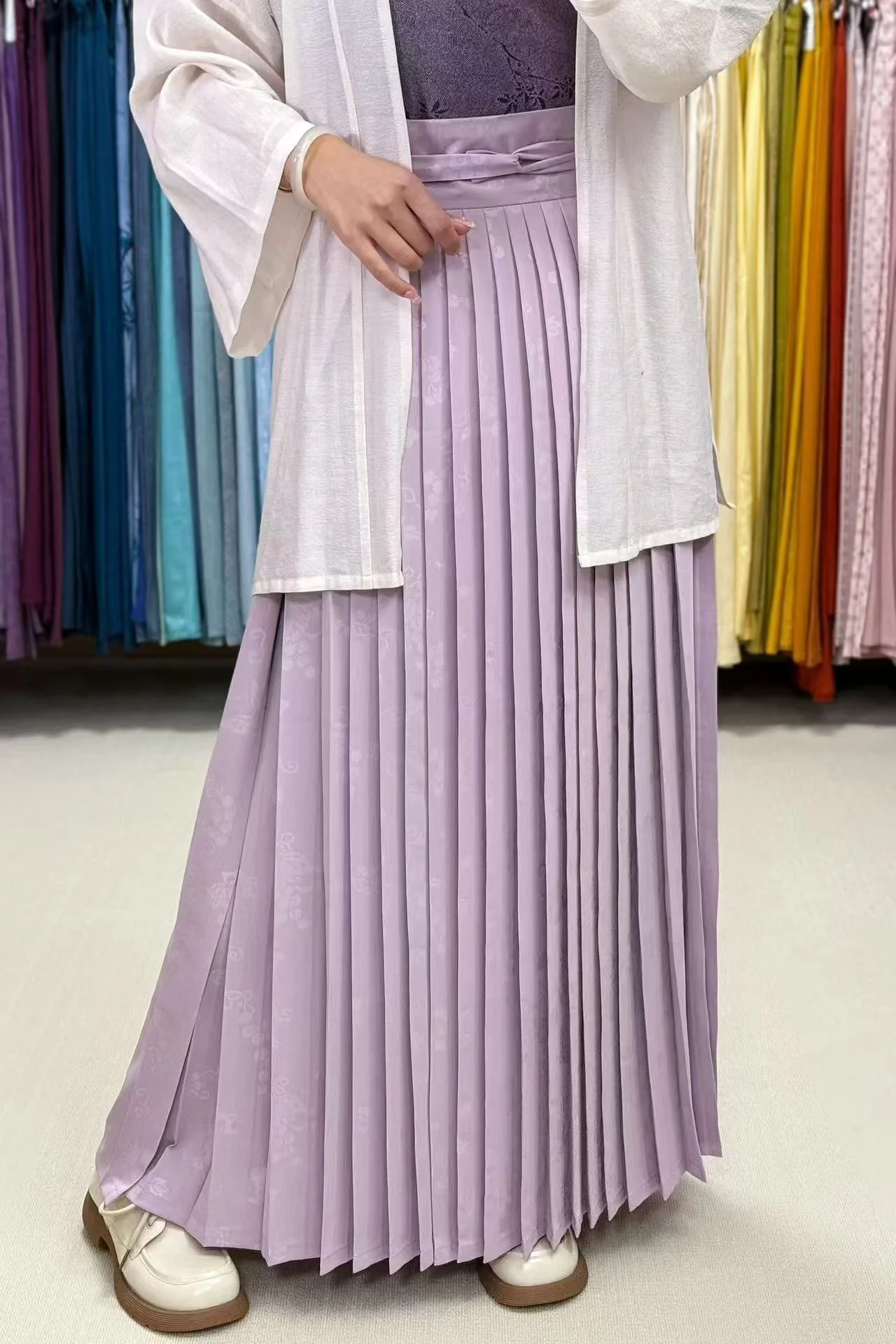 Putao Hudie 葡萄蝴蝶 Grapes & Butterflies Song Dynasty Summer Baidiequn Hundred Pleat Skirt - Image 12