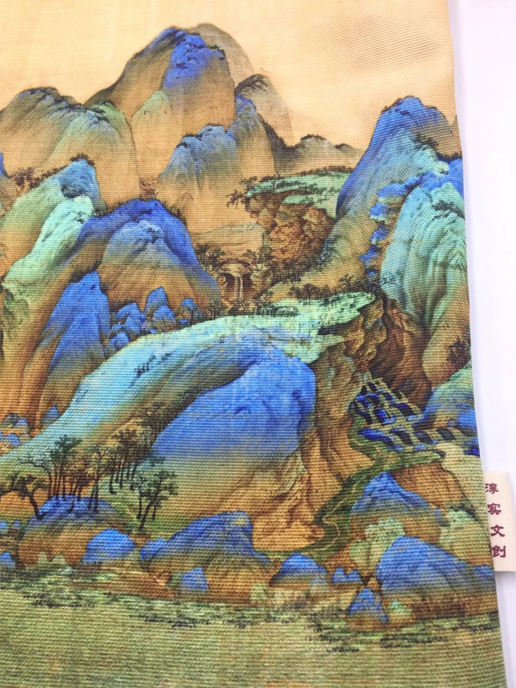 Qianli Jiangshan 千里江山 Thousand Mountains Painting Tote Bag - Image 4