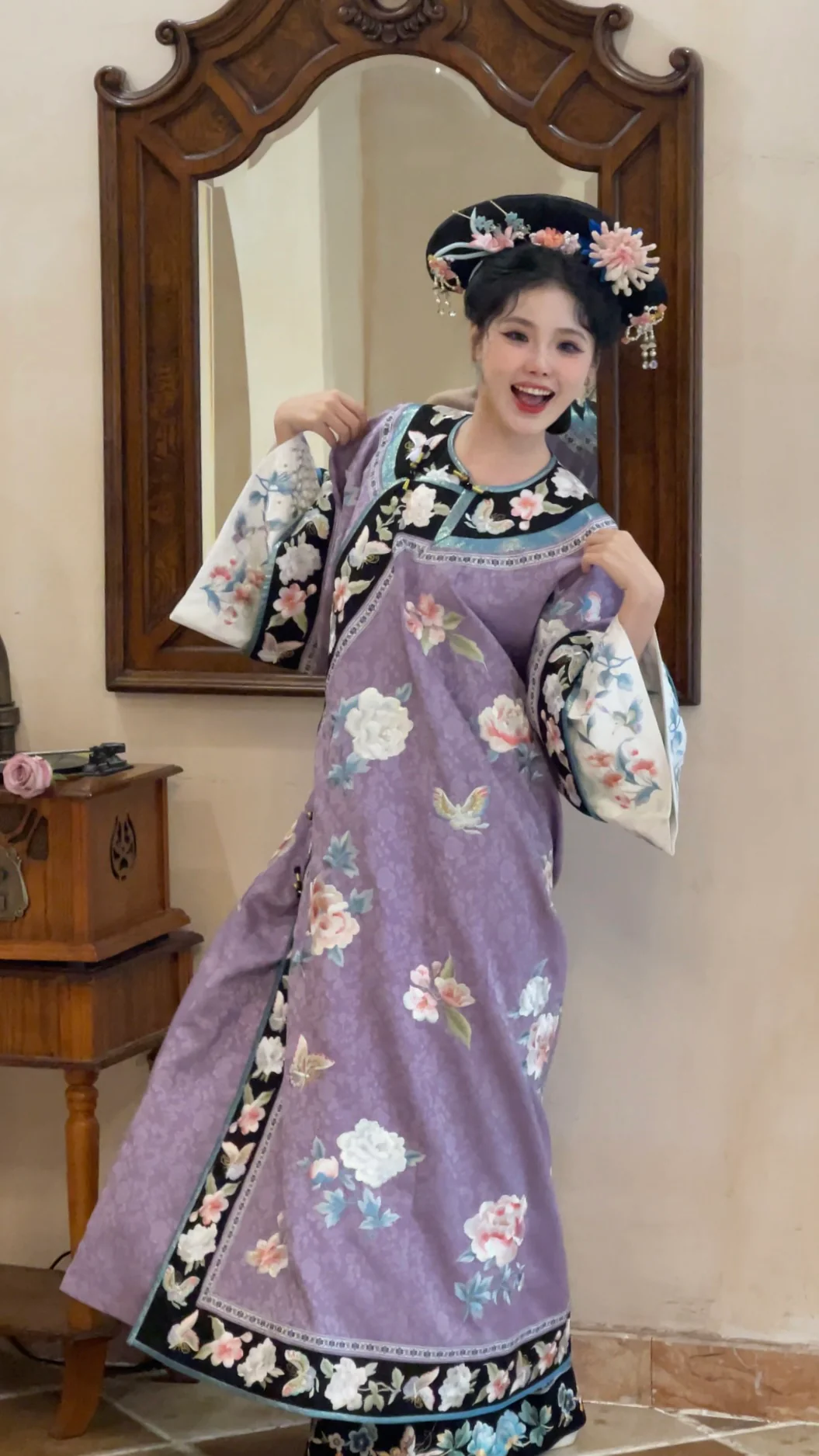 Qing Mei 青梅 Green Plum Qing Dynasty Changyi Dress & Majia Set - Image 17
