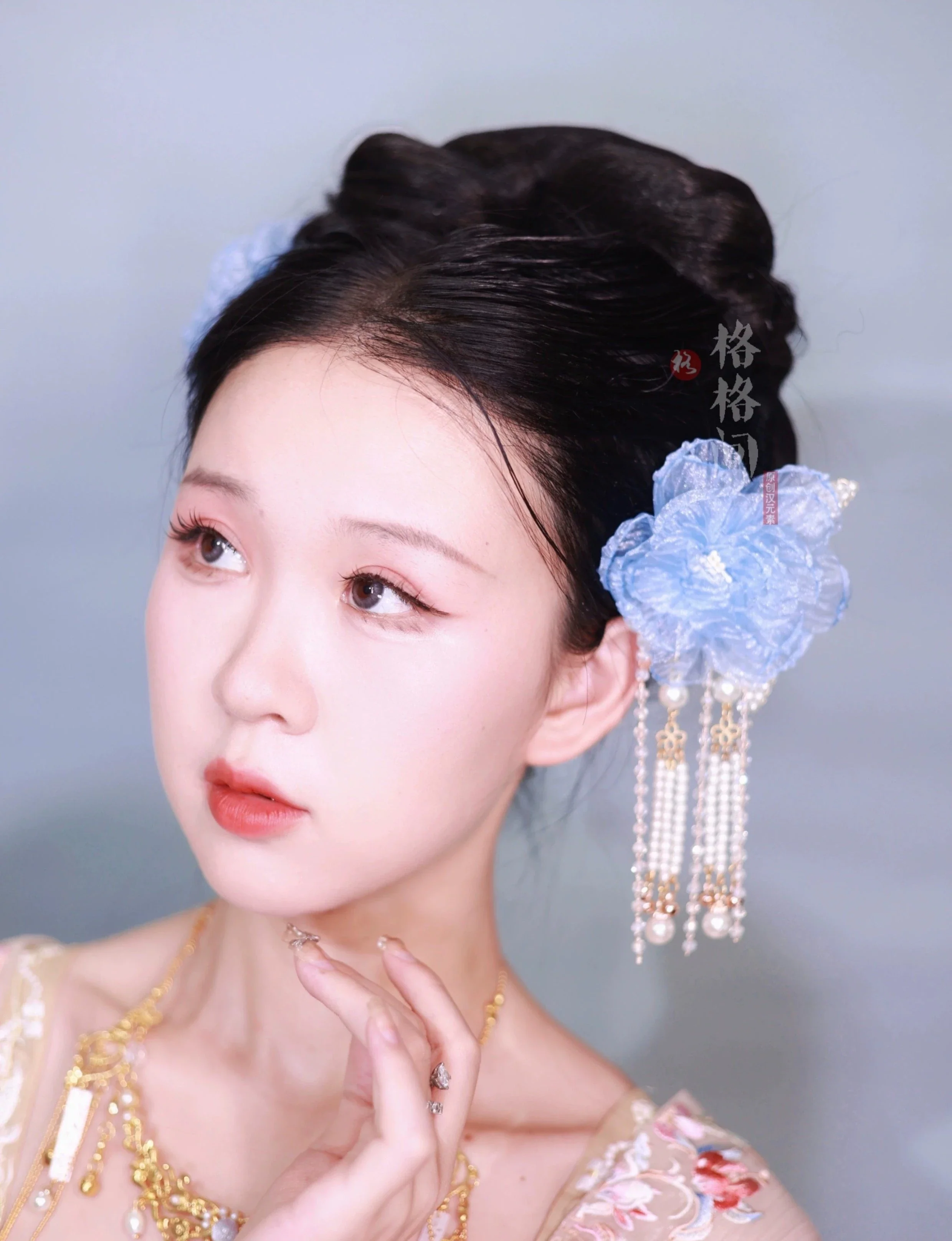 Qing Mu 清雾 Clear Mist Flower Fairy Hair Clips - Image 4