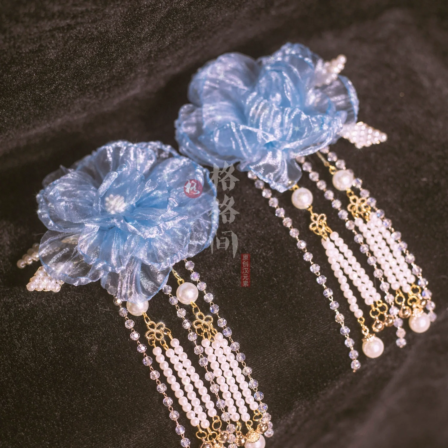Qing Mu 清雾 Clear Mist Flower Fairy Hair Clips - Image 6