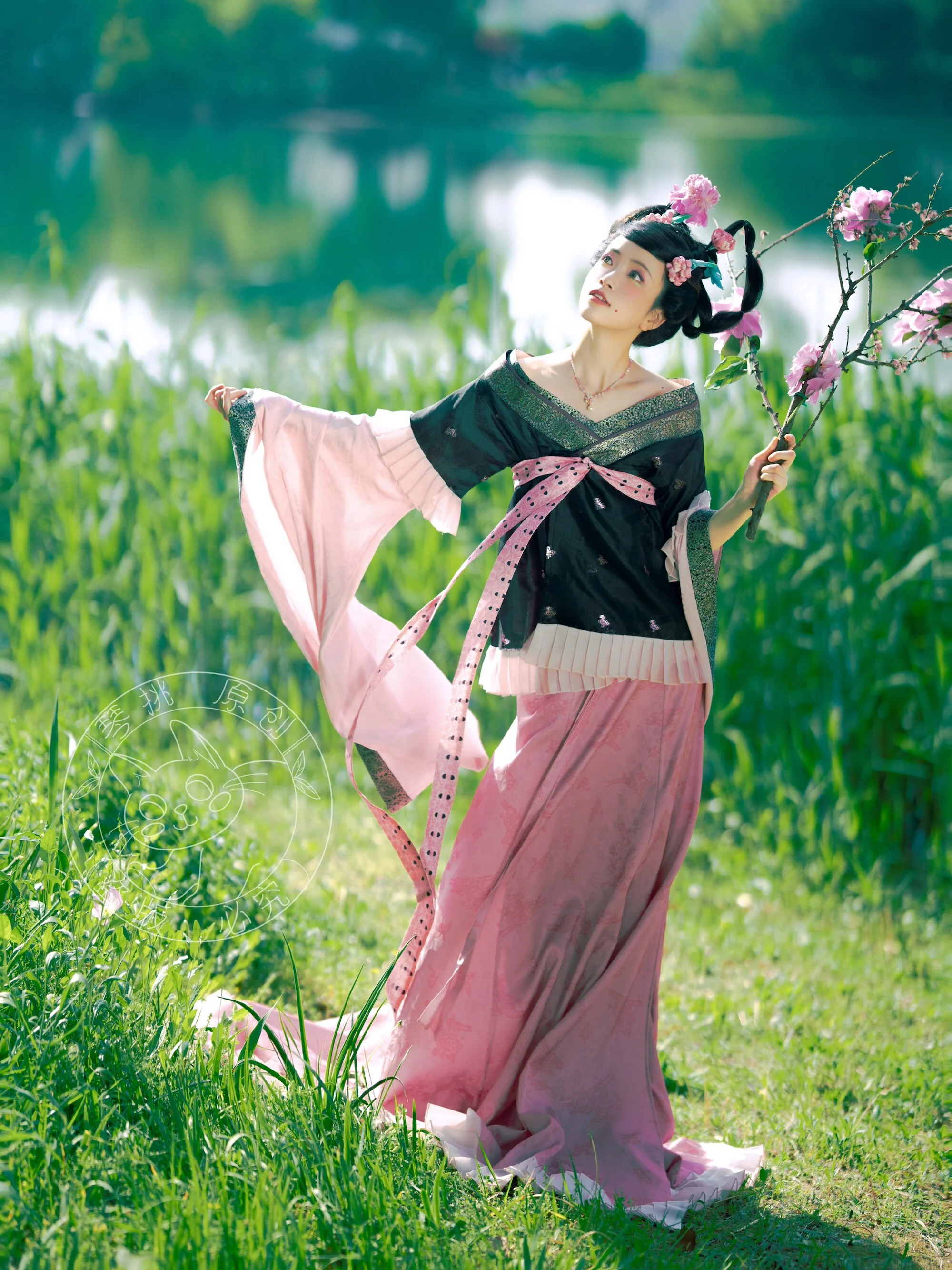 Qingbei Xu 倾杯序 Prelude to the Tilting Cup Sui & Northern Southern Dynasty Guiyi Swallow Tail Ruqun Set - Image 6