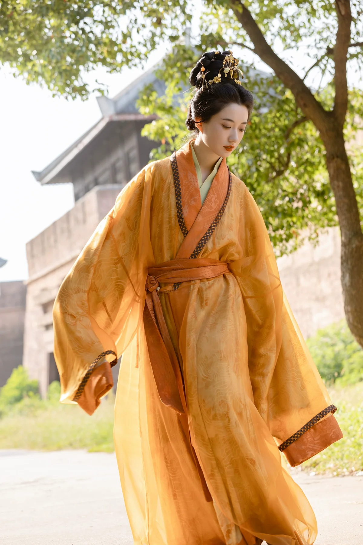 Qiu Se 秋瑟 Autumn Ripple Han Dynasty Zhiju Robe - Image 6