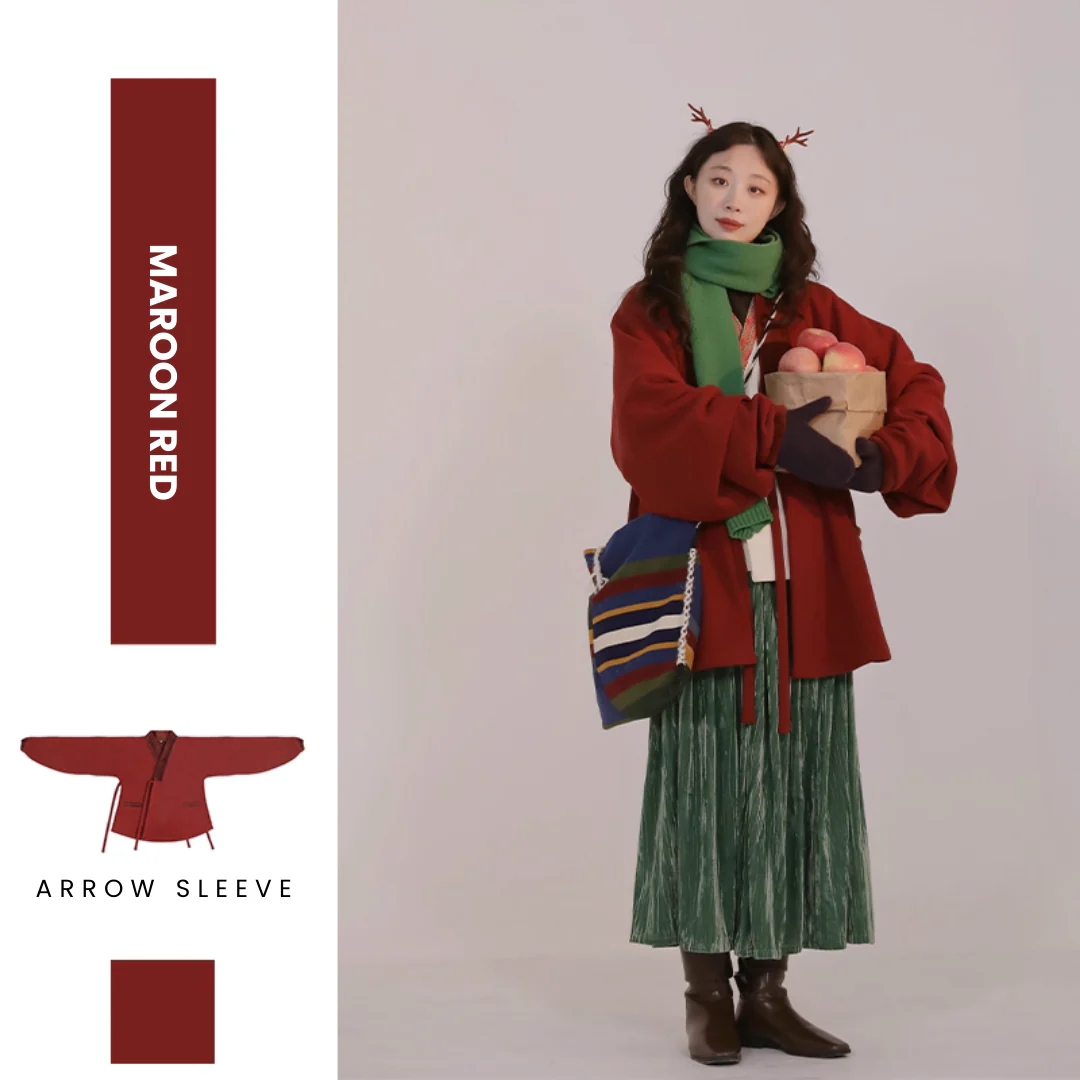 Reyan Rong 热岩绒 Hot Rock Fleece Modernized Ming Jiaoling Ao Cross Collar Jacket Collection - Image 12