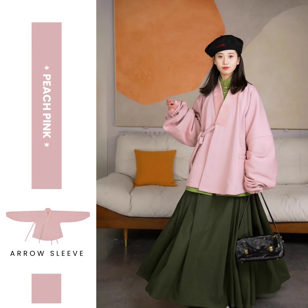 Reyan Rong 热岩绒 Hot Rock Fleece Modernized Ming Jiaoling Ao Cross Collar Jacket Collection - Image 13