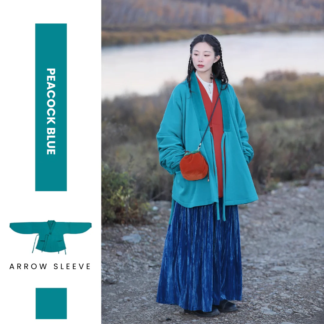 Reyan Rong 热岩绒 Hot Rock Fleece Modernized Ming Jiaoling Ao Cross Collar Jacket Collection - Image 15