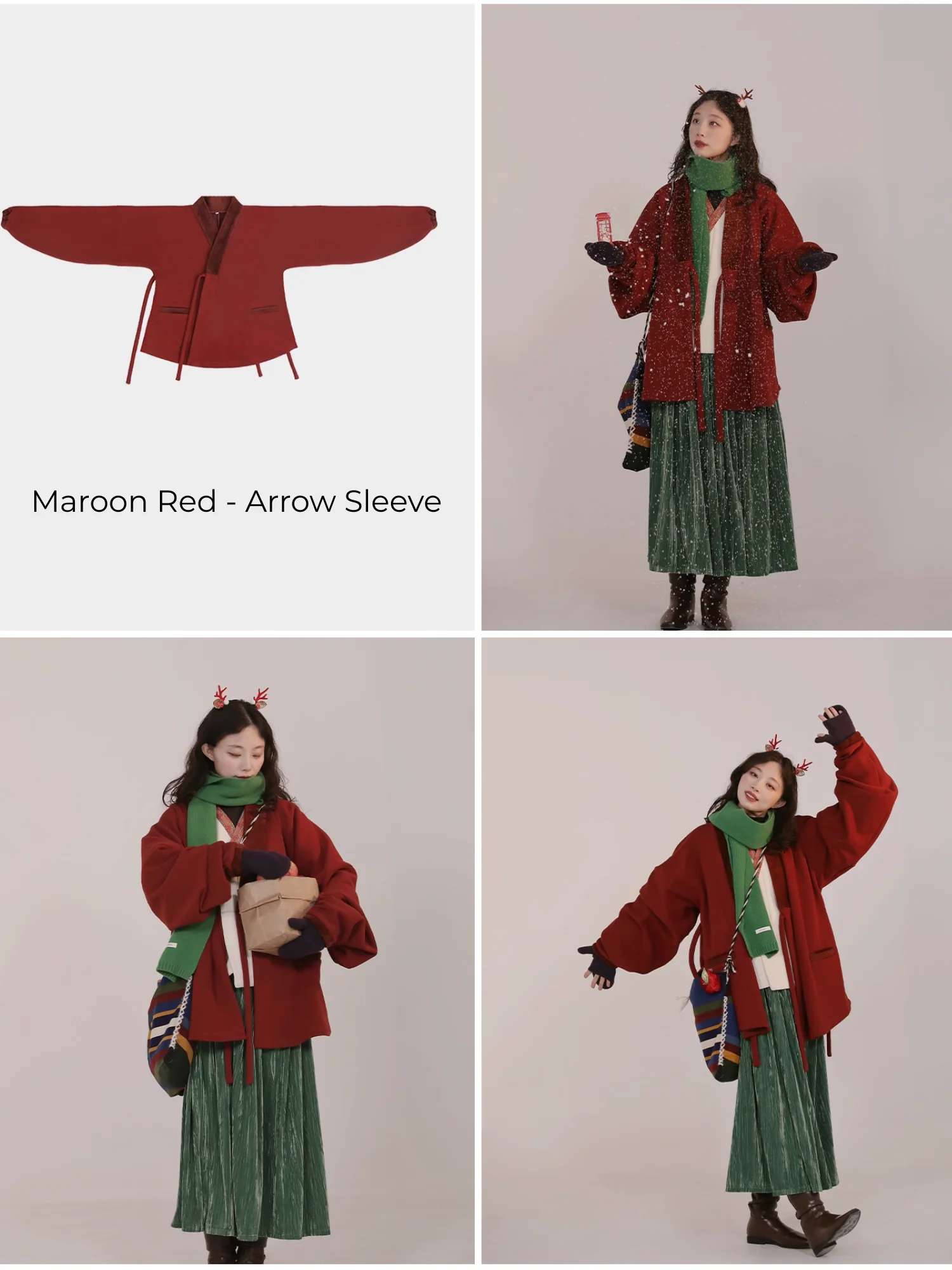 Reyan Rong 热岩绒 Hot Rock Fleece Modernized Ming Jiaoling Ao Cross Collar Jacket Collection - Image 4