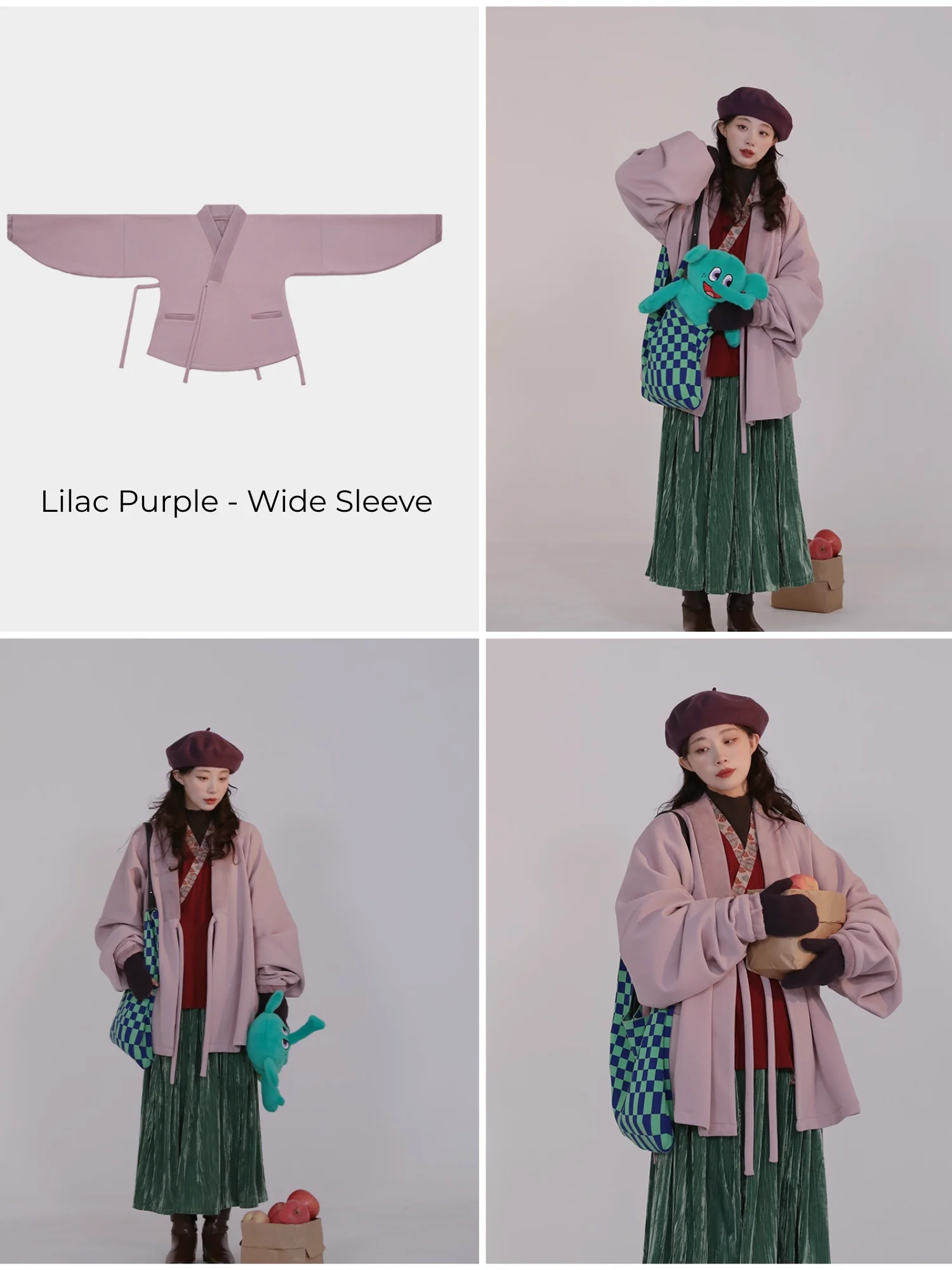 Reyan Rong 热岩绒 Hot Rock Fleece Modernized Ming Jiaoling Ao Cross Collar Jacket Collection - Image 5