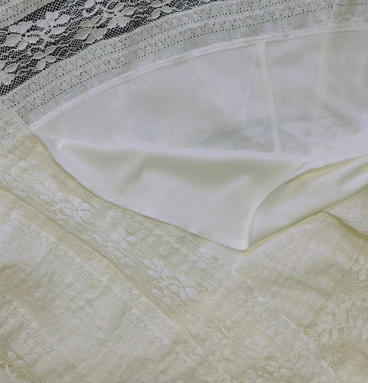 Rice Grain 米豆 Hanyuansu Han Element Cotton Lace Skirt - Image 13