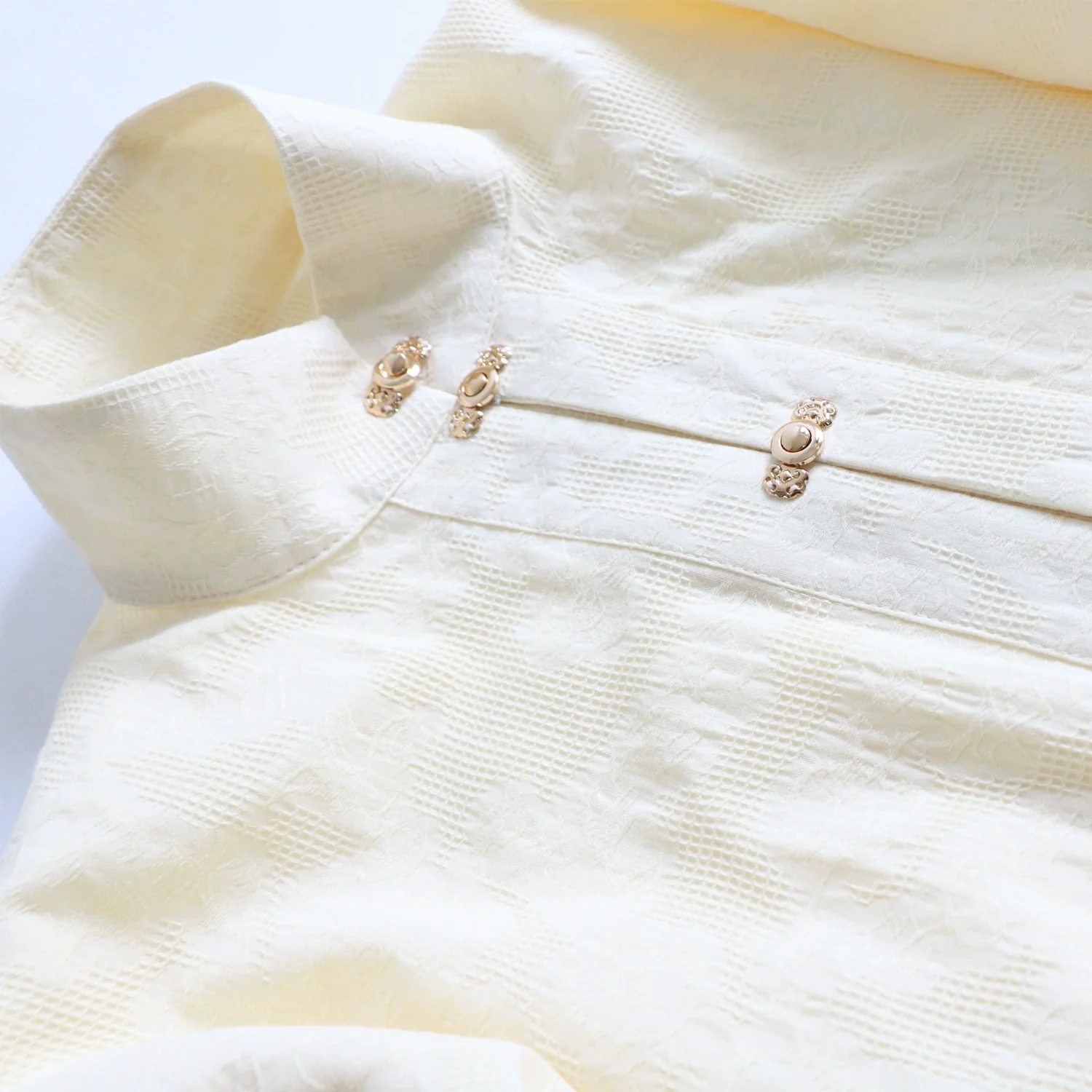 Richang 日常 Daily Cotton Liling Duijin Duanshan Ming Standing Collar Shirt - Image 3
