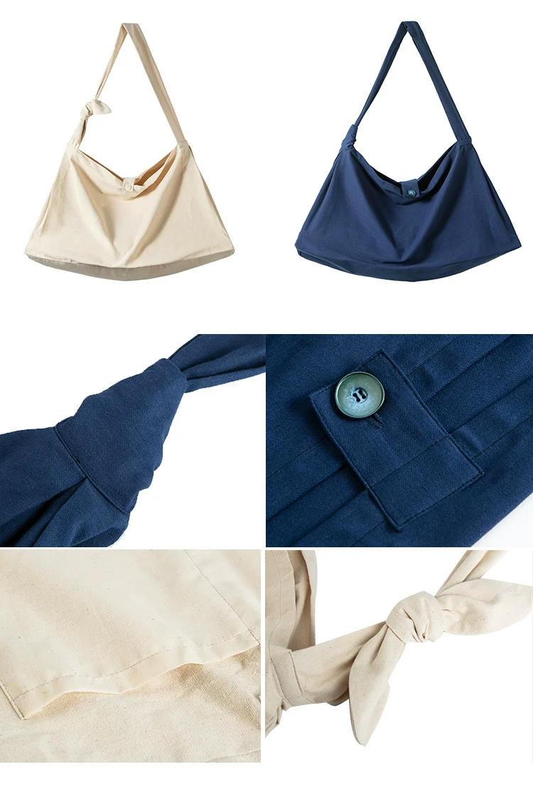 Senglü Bao 僧侣包 Monk's Crossbody Bag Unisex Large Cotton Tote - Image 11