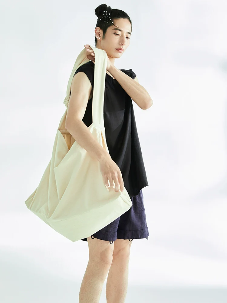Senglü Bao 僧侣包 Monk's Crossbody Bag Unisex Large Cotton Tote - Image 5