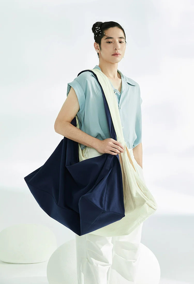 Senglü Bao 僧侣包 Monk's Crossbody Bag Unisex Large Cotton Tote - Image 6
